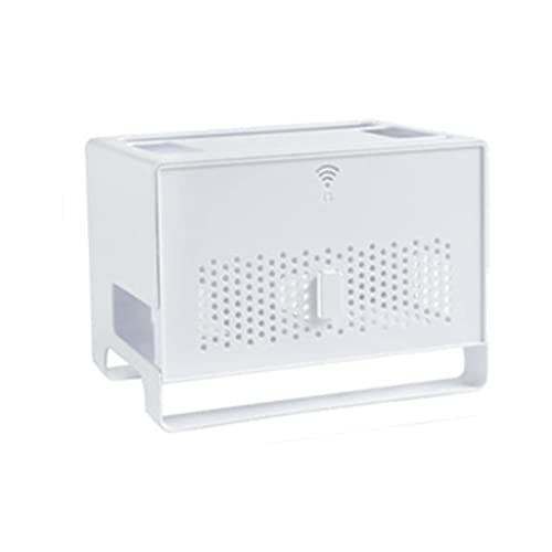 HEDGHOG Desktop-Aufbewahrungsbox für Draht, Doppellagiges Uter-Aufbewahrungsbox-Regal für Set-Top-Box, geeignet für Büro, Schlafzimmer, Wohnzimmer von HEDGHOG