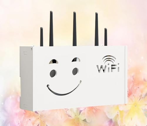 HEDGHOG WiFi-Uter-Wandregal, WiFi-Regalbox, Wandmontage, WiFi-Uter-Hider-Box, Aufbewahrungsbox, Wandmontage, A-38 x 20 x 8,5 cm von HEDGHOG
