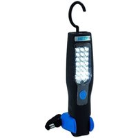 HEDI Akku-LED-Handleuchte KOMFORT mit 21 + 5 LED - inkl. Ladegerät 250 V / 12 V KFZ - IP20 von HEDI