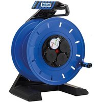 Vollkunststoff-Kabelleertrommel Generation 7 Champion - 4 x Schuko-Steckdosen 230 V - 50 m Kabel von HEDI