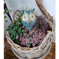 Tonfiguren Eule, Gartenkeramik Handgemacht Tonfiguren Eule, Gartenkeramik Handgemacht von HEDISARTNATUR