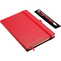 Personalisiertes Notizbuch Und Stift Set - Rot/Personalisierter Name Graviert von HEDIYESHOP