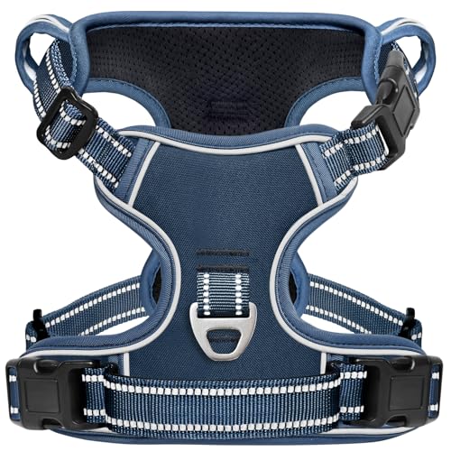 HEELE Hundegeschirr ohne Zug, Brustgeschirr für kleine Hund, einstellbares reflektierendes Hunde Geschirr, atmungsaktive Hundegeschirre mit gepolstertem Griff, Königsblau, XS HEELE Hundegeschirr ohne Zug, Brustgeschirr für kleine Hund, einstellbares reflektierendes Hunde Geschirr, atmungsaktive Hundegeschirre mit gepolstertem Griff, Königsblau, XS von HEELE