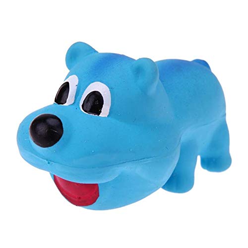 HEELPPO Hunde Interaktives Spielzeug Hunde Quietschspielzeug Latex Hundespielzeug Waschbares Spielzeug Haustierzubehör Blue von HEELPPO