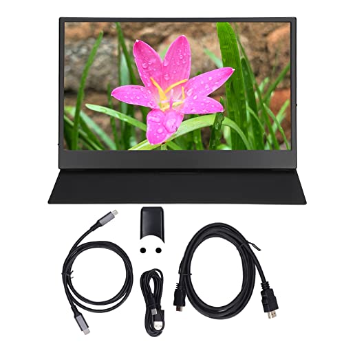 13,3 Zoll Externer Bildschirm, 1440P IPS Typ C Ultra Slim Tragbarer Gaming-Monitor für Telefone für das Büro (EU-Stecker) von HEEPDD