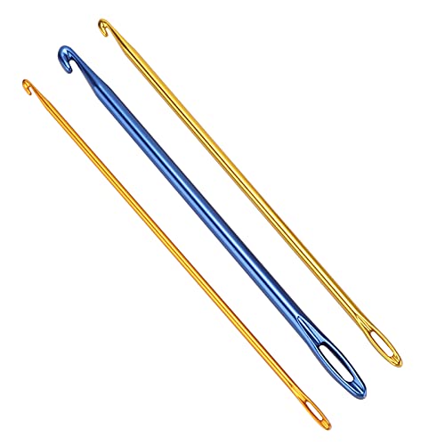 3 Stück Häkelnadeln, 2,75 Mm, 4 Mm, 6 Mm, Afghanische Tunesische Aluminium-Häkelnadeln mit Öse Zum Garnstopfen, Weben, Nähen 3 Stück Häkelnadeln, 2,75 Mm, 4 Mm, 6 Mm, Afghanische Tunesische Aluminium-Häkelnadeln mit Öse Zum Garnstopfen, Weben, Nähen von HEEPDD