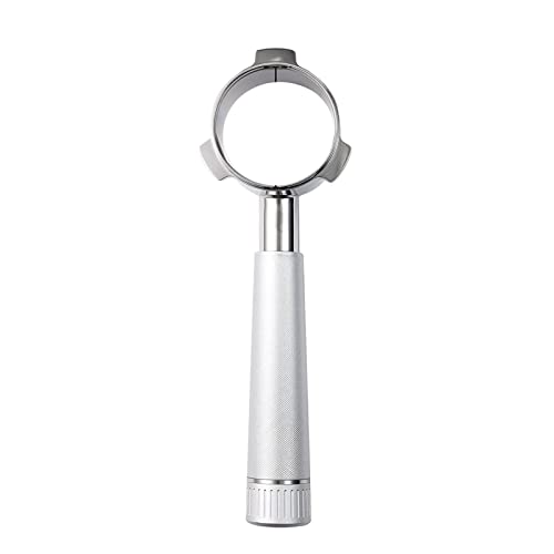 54 mm Bodenloser Siebträger, 3 Ohren Edelstahl-Legierung Griff Griff Griff Leicht zu waschen Bessere Beobachtung Ersatz für Kaffeemaschine (SILVER #-1) von HEEPDD
