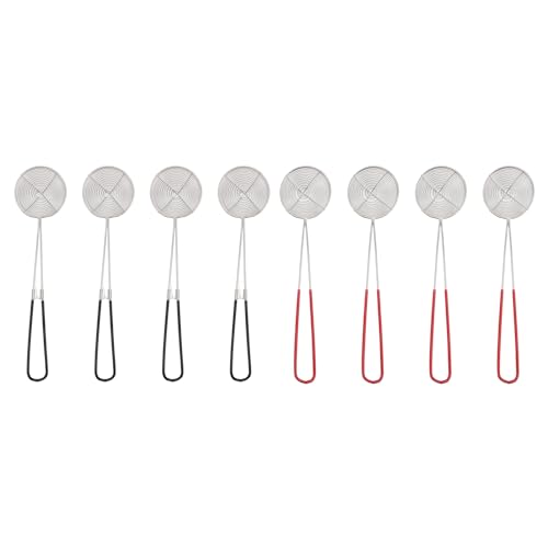 8pcs Edelstahl Heißtopfsiebslöffel, Langes Griff Design, Ausgezeichnetes Material für Suppe, Multifunktionales Küchensieb, Kompakt und Leicht mit Minigröße, Breit 8pcs Edelstahl Heißtopfsiebslöffel, Langes Griff Design, Ausgezeichnetes Material für Suppe, Multifunktionales Küchensieb, Kompakt und Leicht mit Minigröße, Breit von HEEPDD