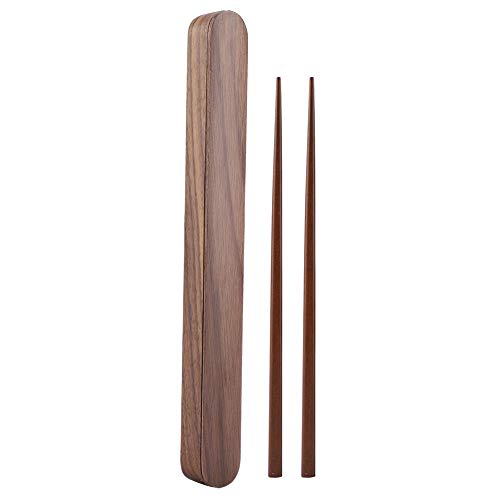 Chopsticks Storage Case Set Wooden Student Box with Environmental Protection Case Chopsticks for Chopstick Box Black Walnut Chopstick Rests & Holders von HEEPDD