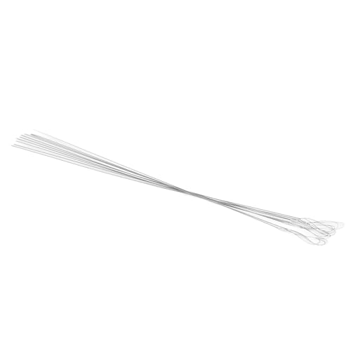 Faltbare gedrehte Perlennadeln, flexibler Edelstahl, für die Herstellung von Armbändern und Halsketten, 10-teiliges Set von HEEPDD