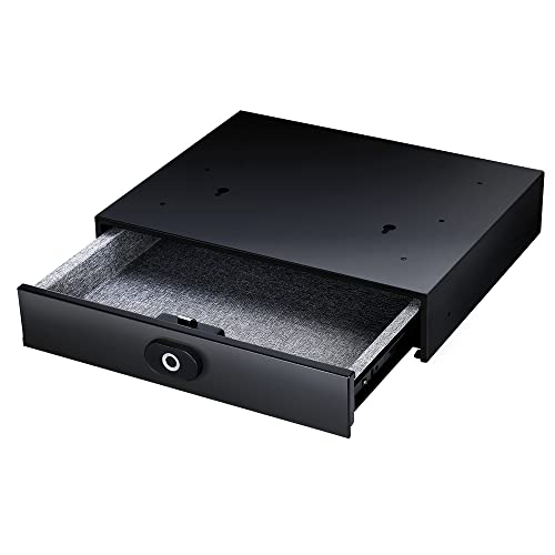 Fingerabdruck Smart Safe, Versteckte Schublade Safe mit Touch Freischaltschloss High Security Lock Box Home Drawer Safe Case For Home Office und Reisen Secure Cash Jewelry ID -ID von HEEPDD
