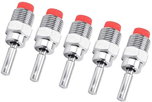 HEEPDD Schweine Bewässerung, 5 Stück Edelstahl Kupfer Kappe Automatische Schweinsnippel Wassertrinker Feeder Geflügel Drinker Feeder Nippel Fontänen Trinker für Sauen Ferkel von HEEPDD