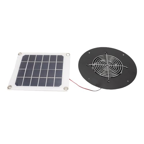 HEEPDD 10W Solarbetriebener Abluftventilator Kit 8,7 Zoll Runder Lüfterventilator mit 4,7 Zoll Auspuff für Hühnerstall Gewächshaus Pet Home HEEPDD 10W Solarbetriebener Abluftventilator Kit 8,7 Zoll Runder Lüfterventilator mit 4,7 Zoll Auspuff für Hühnerstall Gewächshaus Pet Home von HEEPDD