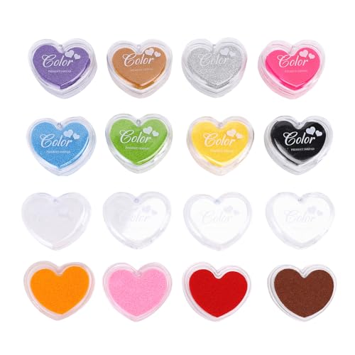 HEEPDD 12 Farben Tintenkissen für, Stempel & Ink Pad Aufbewahrung Finger Tintenkissen Briefmarken Wasser Löslich für Craft Scrapbooking -Kartenherstellung mit Robuster Plastik -Aufbewahrungsbox 12 HEEPDD 12 Farben Tintenkissen für, Stempel & Ink Pad Aufbewahrung Finger Tintenkissen Briefmarken Wasser Löslich für Craft Scrapbooking -Kartenherstellung mit Robuster Plastik -Aufbewahrungsbox 12 von HEEPDD