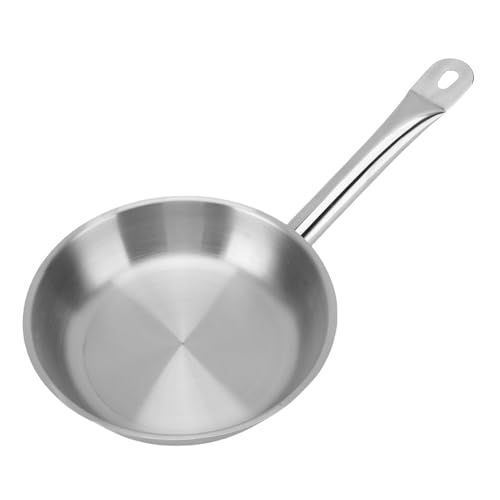 HEEPDD 304 Edelstahl -Pfanne Hochleistungs -Bratpfanne Professionelles Kochgeschirr mit 3 Ply Composite Base & Deckel für Gasinduktion Keramik Herd Ofen Safe Safe von HEEPDD
