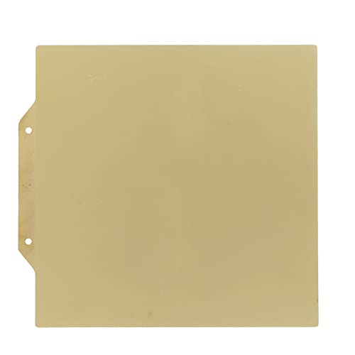 HEEPDD 3D-Drucker-Bauplatte, Glättendes PEI 2-seitig Beschichtetes Bauplattenblatt, Leicht zu Entfernendes Gold Zur Reparatur (Goldene Stahlplatte mit magnetischem Aufkleber) von HEEPDD