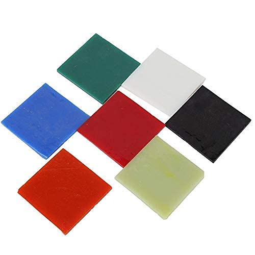 HEEPDD 7 Blatt/Pack End Cut Bullseye Glas Sampler Pack, Schmelzglas Pack 7 End Cut Spectrum System 96 Glas Sampler Pack Quadratische Glasplatte Handgemachtes DekorationswerkzeugMosaikherstellung HEEPDD 7 Blatt/Pack End Cut Bullseye Glas Sampler Pack, Schmelzglas Pack 7 End Cut Spectrum System 96 Glas Sampler Pack Quadratische Glasplatte Handgemachtes DekorationswerkzeugMosaikherstellung von HEEPDD