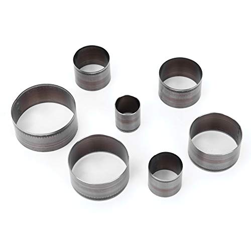 HEEPDD 7 Stcs Leder Circle Cutter -Werkzeugset, Leder -Punch -Werkzeug mit Scharfen Lederloch -Stanze Zylindrisch Stanzhöhle Messer Form für Lederbehandlung von HEEPDD