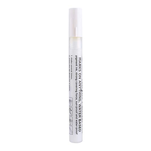 HEEPDD Acrylfarbenmarker Stift Weiß für Handwerks Scrapbooking Glas Keramik Wasser Basierend Pigment Tintenkünstler Professionelle Designer Erwachsener Schüler von HEEPDD
