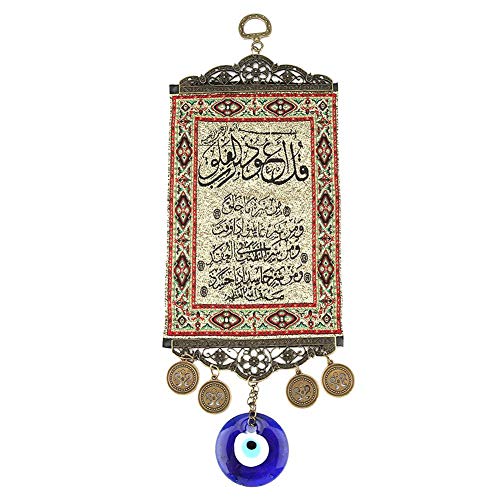Blauer böser Blick, Koran Segen Amulett Wand Teppich Ausgang dekor Wand hängende Verzierungs Housewarming GeschenkOrnamente von HEEPDD