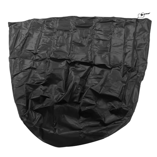 HEEPDD Brunnenabdeckung mit Kordelstring Saum Schwarz 420d Silberbeschichtete Oxford -Stoff Wassersicher Staubdestellter Brunnen Beschützer mit Kennzeichenbeutel für den Außenwinter Im von HEEPDD