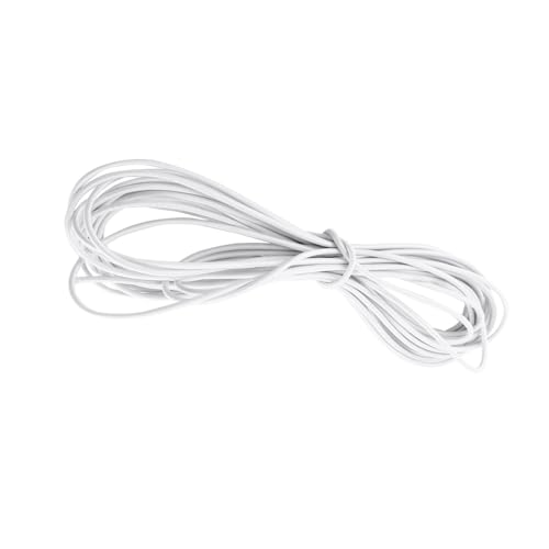 HEEPDD Bungee -Kabel 10 Meter 4 Mm Elastisches Seil, Hochleistungsschockkabel für DIY -Handwerksschmuck, die Camping -Krawatten -Gurte, 32,8 Fuß Schwarz Machen (WHITE) von HEEPDD