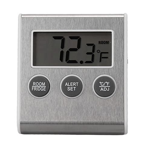HEEPDD Digital Gefrierschrank -Thermometer, Kühlschrank Gefrierschrank -Thermometer Magnetischer Digital Kühlschrank mit Speicherfunktion ° C ° F Für den Labor von HEEPDD