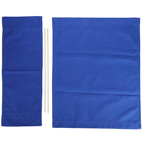 HEEPDD Direktor Stuhl Canvas Ersatzabdeckung 2 Größen Stuhl Sitztuch und Rückenlehne Set mit Holzstock für Casual Director Stuhl Home Furniture Accessoires (BLUE) von HEEPDD