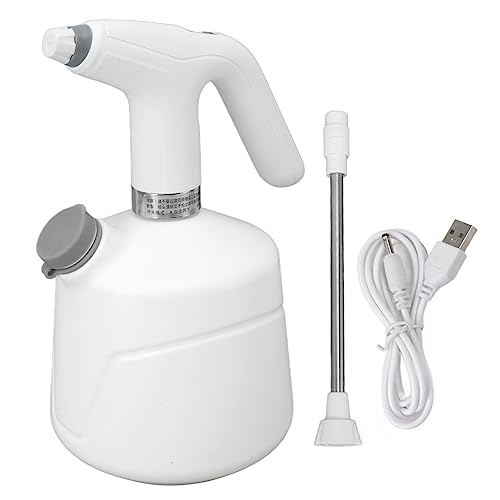 HEEPDD Elektrischer Sprühflaschen, Automatisches Elektrischer Pflanzenvernebler mit 2L Sprühflasche Elektrische Gießkanne für Innen Außenbereich Gartenarbeit Hausreinigung Gartenspinklergerät(Weiss) von HEEPDD