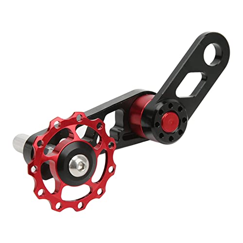 HEEPDD Exquisites Aluminium -Legierungs -Faltradkettenstabilisator, Einzelgeschwindigkeits Konverter mit Lagerwelle, Verhindert, (Rot) von HEEPDD