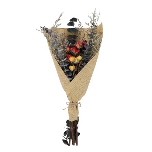 HEEPDD Getrocknete Blumen, Echter Trockener Blumenstrauß mit Stiel für Home Office Hochzeit Dekoration Vase Füllstoff Kernstück von HEEPDD