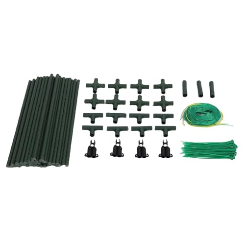 HEEPDD Gitter für Klettern von Pflanzen Im Freien, Abnehmbarer Gartenregal mit Nylonnetz und Kabelbindungen, 47 Zoll EIN Rahmen für Gemüse und Blumen von HEEPDD