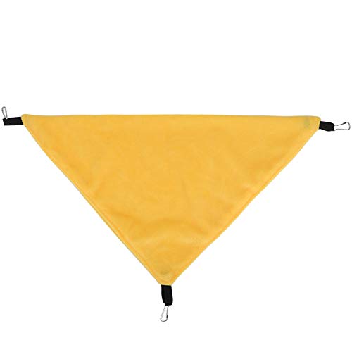 HEEPDD Hängemattenhängelbett für Kleine Haustiere Langlebige Leinwandmaterial Sicher und Bequemer Schlaf oder Ruhestätte Ideal für Hamster und Vögel (Yellow) von HEEPDD