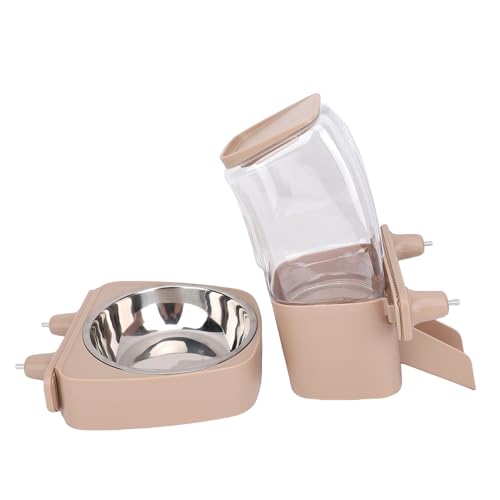 HEEPDD Hanging Hundefutterautomaten, Automatische Feeder -Kapazitätsraum Raumsparung Haustier Hanging Food Water Feeder für Käfig mit Plastikmaterial für Katzen und Hunde Hängende Hundefuttermittel, von HEEPDD