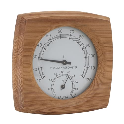 HEEPDD Sauna Thermometer und Hygrometer, Handgefertigt aus Zedernholz, 2-in-1 Messgerät für Dampfbad HEEPDD Sauna Thermometer und Hygrometer, Handgefertigt aus Zedernholz, 2-in-1 Messgerät für Dampfbad von HEEPDD