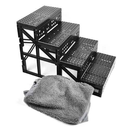 HEEPDD Hundetreppe, Leicht zu Reinigendem Entfernbares Waschbares Design Langlebiger Haustreppen Rampe mit Anti -Schlupf -Abdeckung für Bettsofa Couch HEEPDD Hundetreppe, Leicht zu Reinigendem Entfernbares Waschbares Design Langlebiger Haustreppen Rampe mit Anti -Schlupf -Abdeckung für Bettsofa Couch von HEEPDD