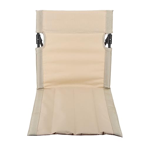 HEEPDD Klappbarer Strandliegestuhl, Verstellbarer Schultergurt, Leicht, übergroß, mit Reißverschlusstasche, Outdoor-Camping-Strandliege (Khaki) von HEEPDD