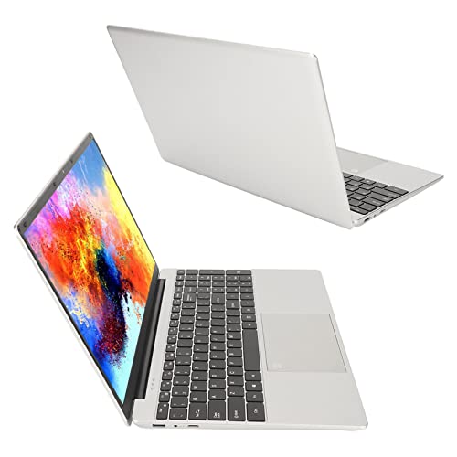 HEEPDD Laptop, Stereo-Lautsprecher, 100–240 V, 16 GB RAM, Ultradünne Tastatur mit Hintergrundbeleuchtung, 2,4 G, 5 G WLAN, 15,6-Zoll-Laptop für Zuhause (16+256G EU-Stecker) von HEEPDD