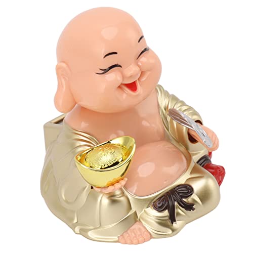 HEEPDD Lustiger Solar-Lachender Buddha-Ornament – automatisch Nickende Lächelnde Buddha-Dekoration – Kunststoff – 9,5 X 9,5 X 9,3 cm – Schreibtisch, Fenster, Zuhause HEEPDD Lustiger Solar-Lachender Buddha-Ornament – automatisch Nickende Lächelnde Buddha-Dekoration – Kunststoff – 9,5 X 9,5 X 9,3 cm – Schreibtisch, Fenster, Zuhause von HEEPDD