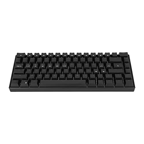 HEEPDD Mechanische Tastatur, RGB-Hintergrundbeleuchtung, ABS-Material, Schwarze Farbe, 5 V DC, KabellosMechanische Tastatur für zu Hause für das Büro (Roter Schalter) von HEEPDD