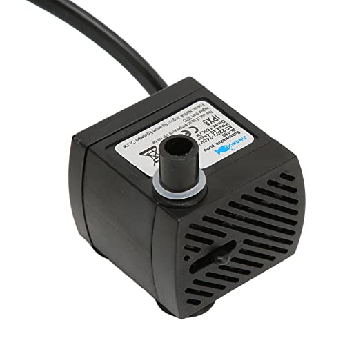 HEEPDD Mini-Aquariumpumpe, Einstellbare Leise IPX8 wasserdichte Springbrunnenpumpe mit Saugnapf Mini-Tauchwasserpumpe für Zuhause, Schule, Büro von HEEPDD