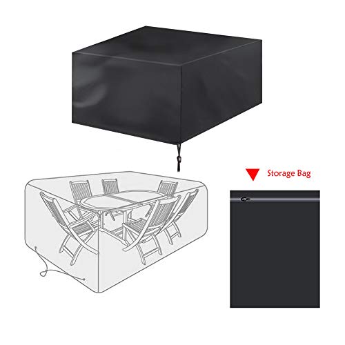 HEEPDD Outdoor Oxford Stofftischstuhlstuhl Schutzumschlagschutz für Gartenhof, Anti -Aging Sunreesistant für Outdoor/Tisch (250 * 250 * 90) von HEEPDD
