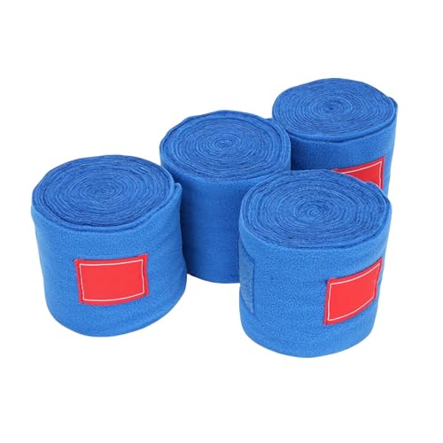 HEEPDD Pferde-Wraps Set von 4 Polyester-Bein Bandagen 3,9 Zoll Breit 118 Zoll Lang für REIT Training Renn Unterstützung (Königsblau) von HEEPDD