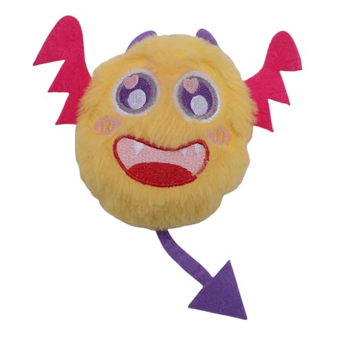 HEEPDD Quietschendes Kau -Plüsch -Katzenspielzeug, Interaktives Katzenminzenspielzeug mit Eingebautem Papierglocken -Sound für Kätzchen und Erwachsene Katzen Im Innenspiel des Spiels für (Yellow) von HEEPDD