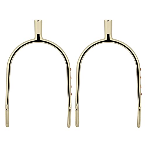 HEEPDD Schmale Zinklegierungs-Messing-Sporen für Damen, Verchromte Messing-Sporen, Verchromte Damen-Sporen für Plattierte Sporen (Gold) von HEEPDD