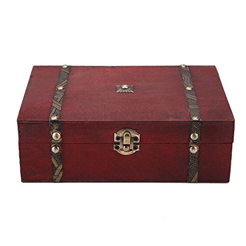 HEEPDD Vintage Holzkiste, Vintage Holzschmuck Aufbewahrungsbox Retro Antike Lebewesen Veranstalter Geschenkkoffer von HEEPDD