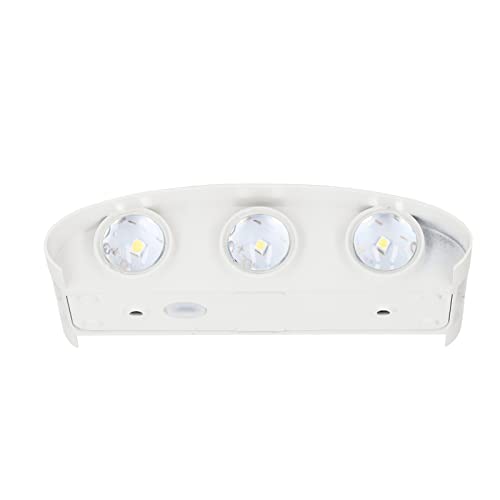 HEEPDD Wandleuchte, 6 LED-Perlen, Weiße Muschel, Moderne Wandleuchte, Energiesparend, 90–265 V, für Innenhöfe (Warmes Licht) von HEEPDD