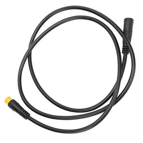 HEEPDD Wasserdichtes 3Pin -Stecker -Adapterkabel für Elektrofahrrad, Robust und Flexibel, 34,3 Zoll Länge, Schwarz (Männlicher Kopf-Frauen-Kopf) von HEEPDD