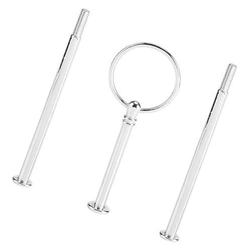HEEPDD Zinken mit Aluminium Aluminium Aluminium Teigform auf mehreren Ebenen oder Fruchttablett (dreilagig rund silber) von HEEPDD