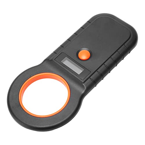 Haustier-Mikrochip-Scanner, USB-Kabel, 134,2 kHz, 125 kHz, EMID FDX B, Kabellos, 2,4 G, Tragbarer Haustier-Chip-Scanner für den Innenbereich (Schwarz) von HEEPDD